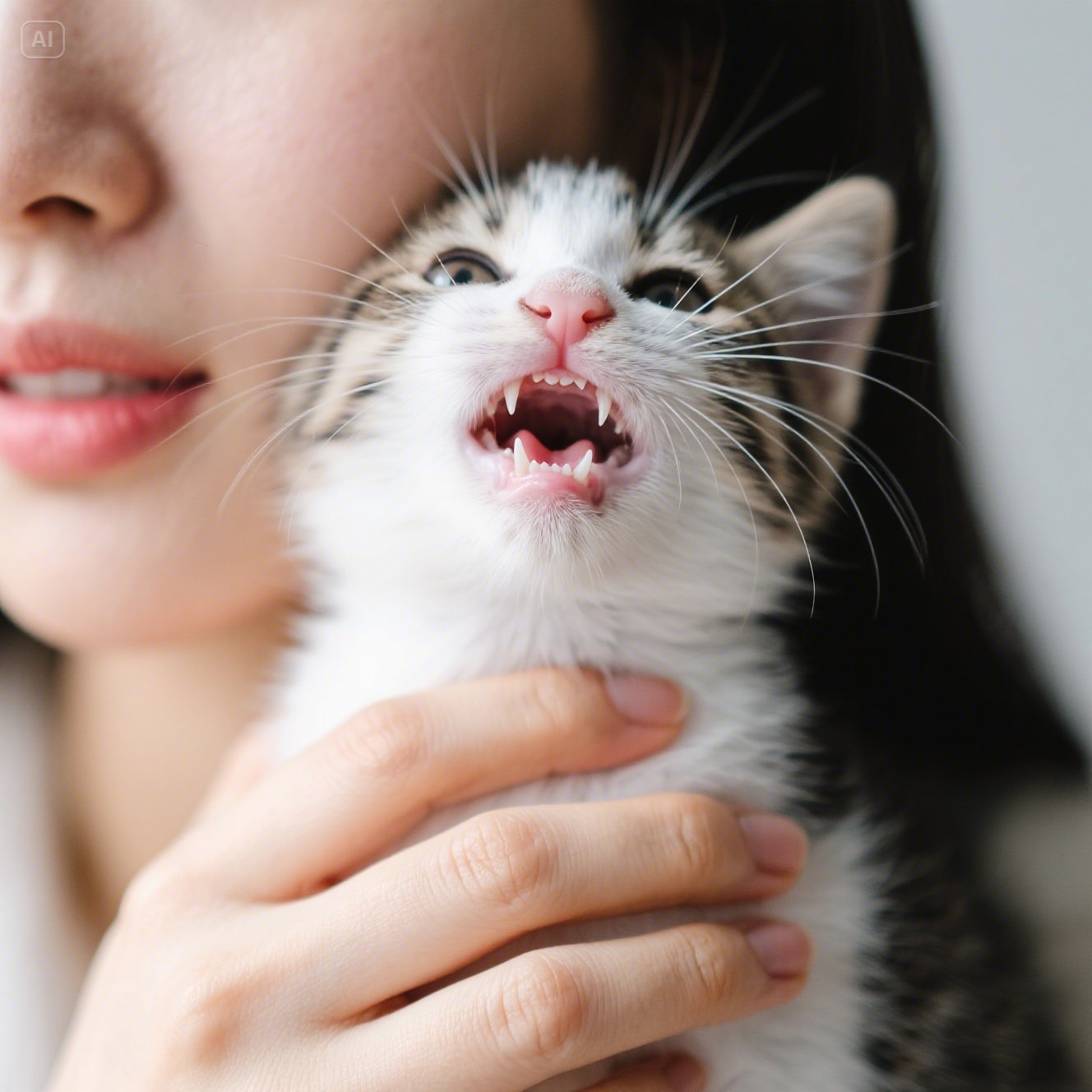 새끼고양이 입질하는 이유