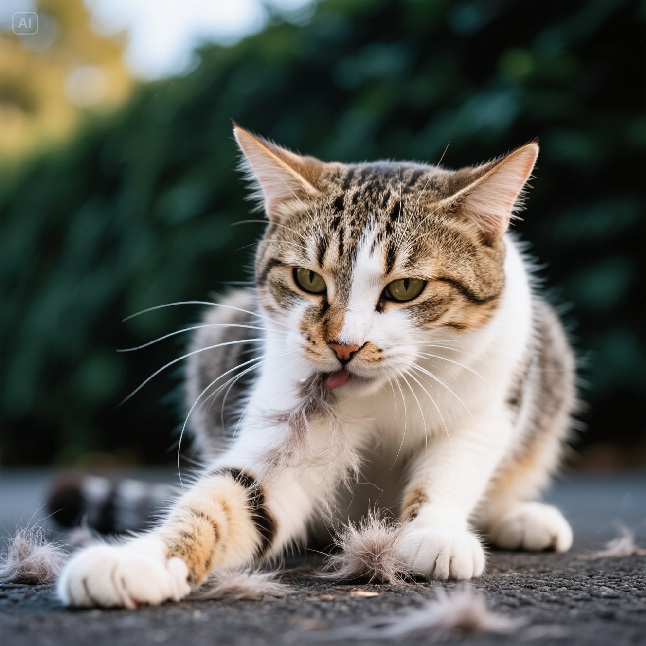 자기 털 자꾸 뽑는 고양이 : 원인, 증상, 치료법 및 예방 방법
