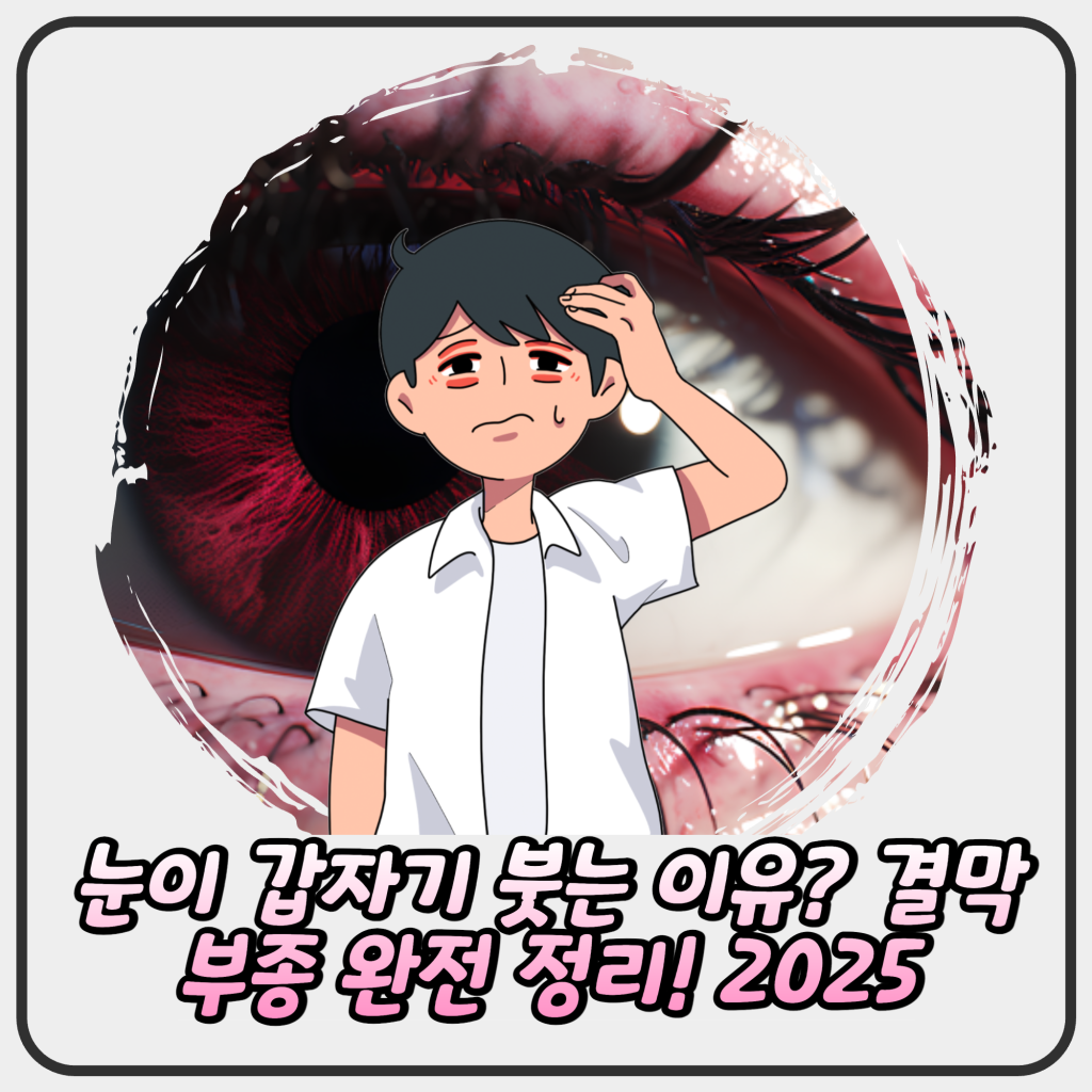 눈이 갑자기 붓는 이유? 결막부종 완전 정리! 2025